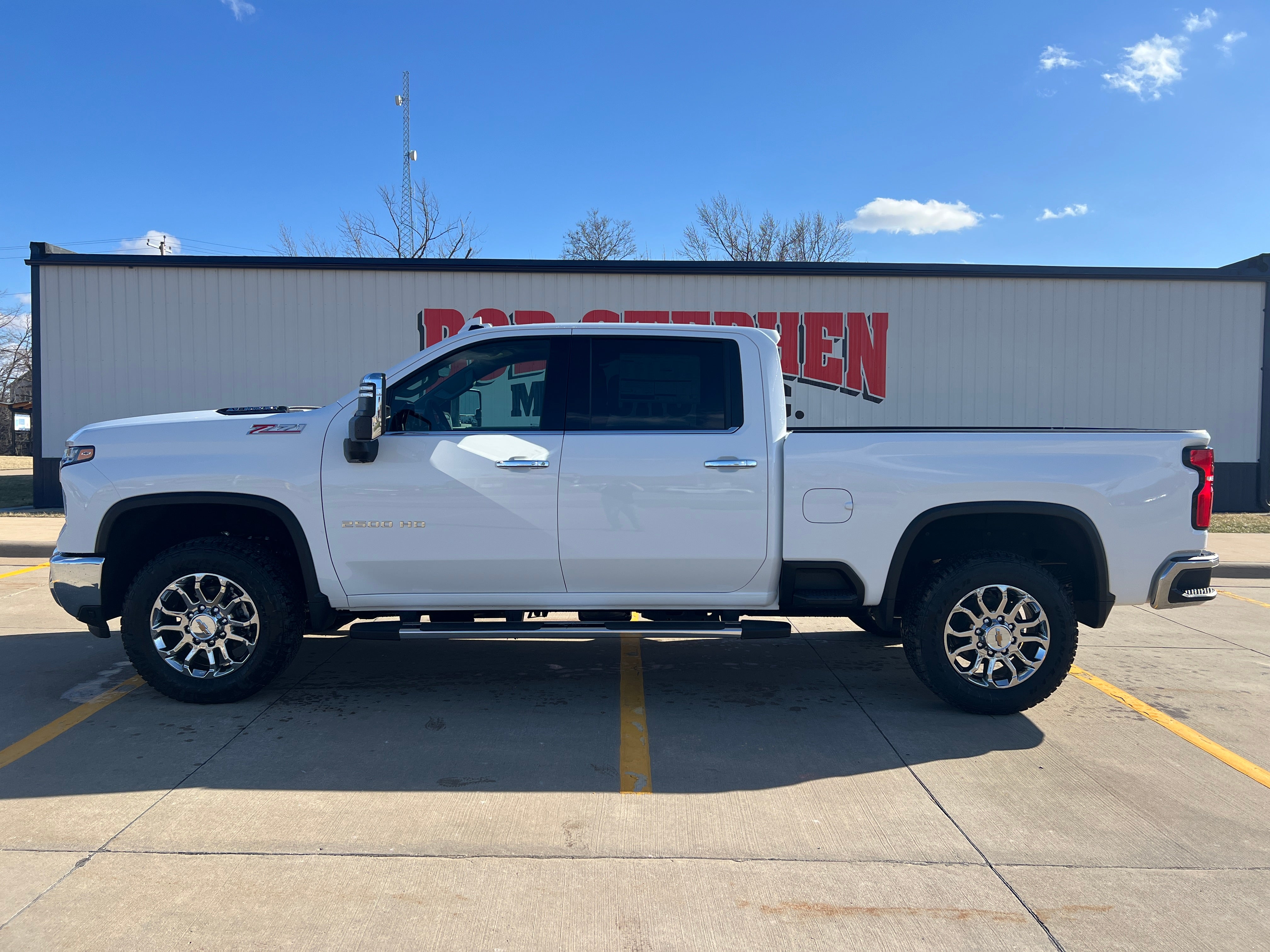 2026 Chevrolet Silverado 2500 HD LTZ in Summit White — front three-quarter view