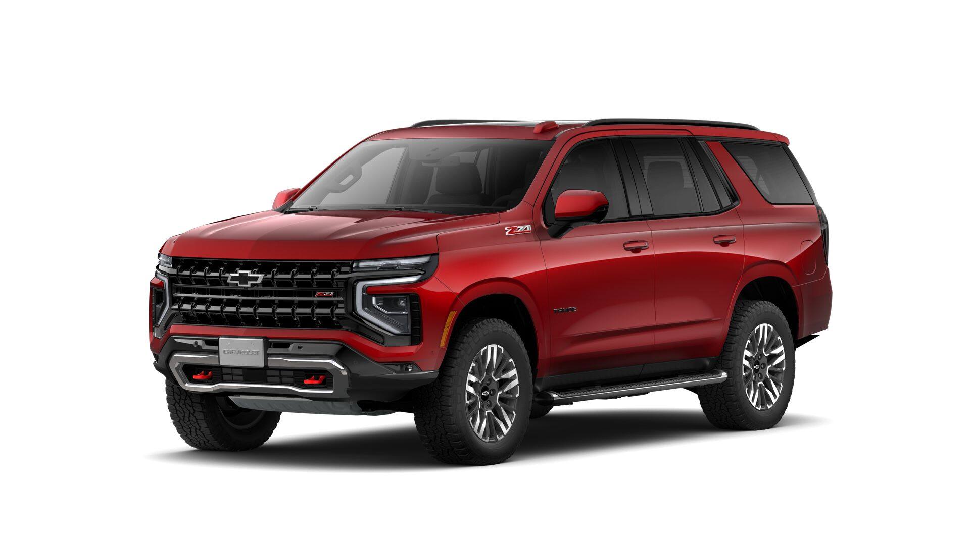 2026 Chevrolet Tahoe Z71 in Radiant Red Tintcoat — front three-quarter view